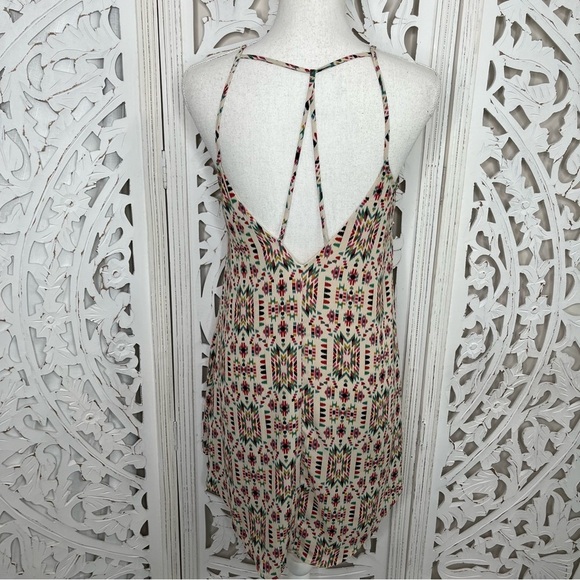 Lush Cream Patterned Dress - Picture 3 of 6